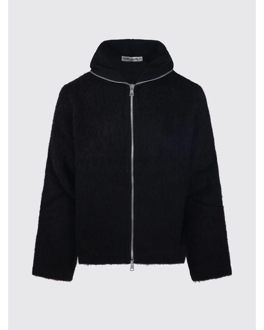 Our Legacy Blue Short Hooded Zip-Up Coat for men