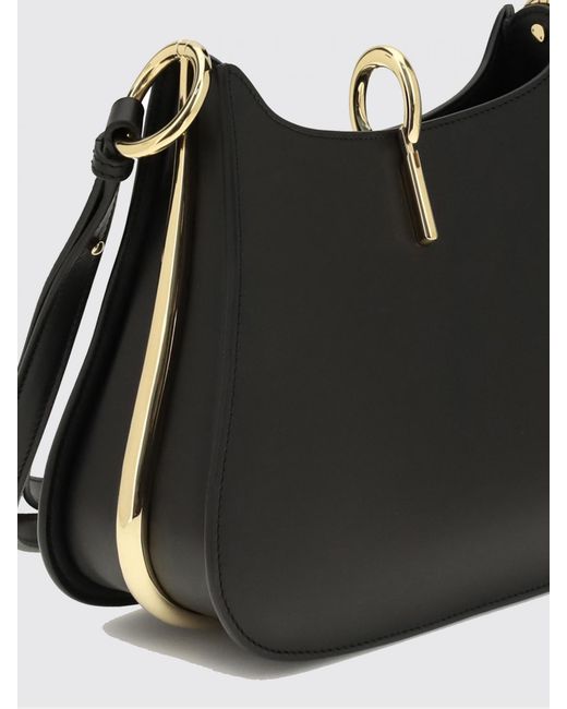 Rabanne Black Leather Shoulder Bag