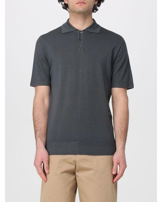 Barena Gray Wool Polo Shirt for men