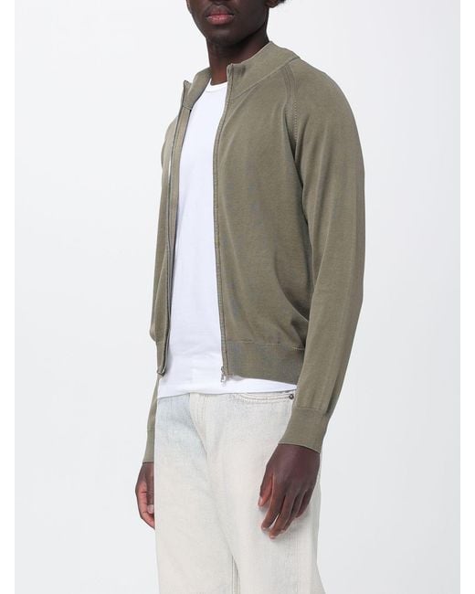 Blauer Multicolor Cotton Zip Cardigan for men