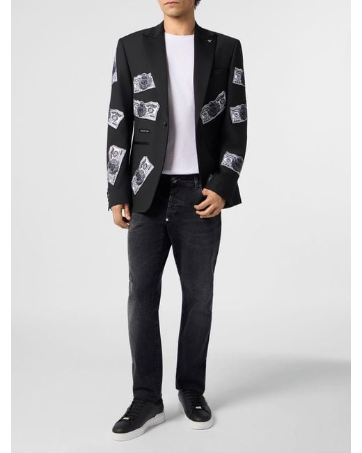Philipp Plein Black Blazer for men