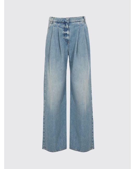 Semicouture Blue Wide Leg Jeans