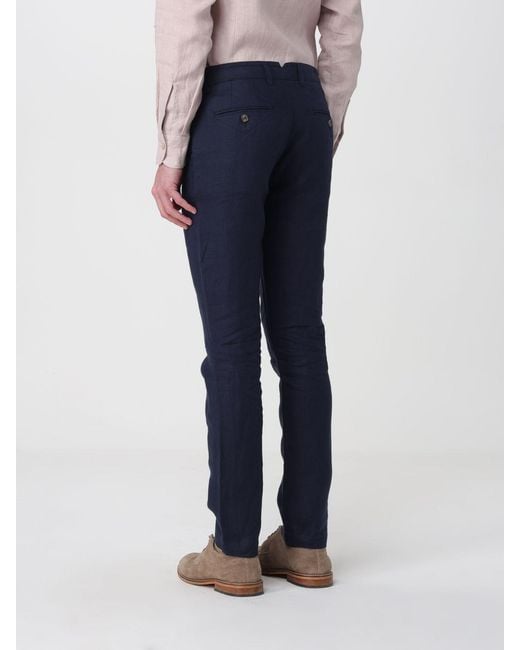 Colmar Blue Linen Chino Pants for men