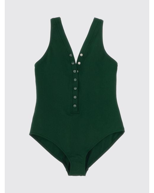 Eres Green Nylon One Piece Swimsuit