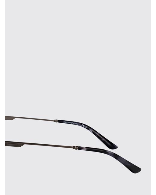 Emporio Armani Blue Metal Sunglasses for men
