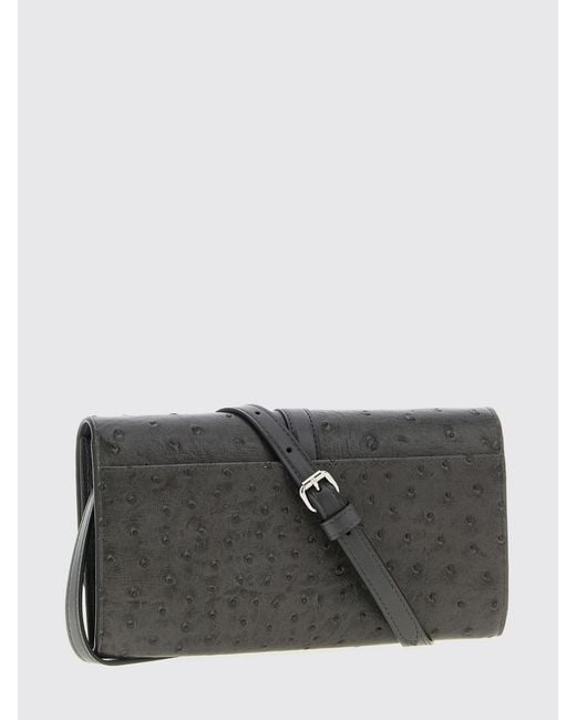 Stella McCartney Gray Ryder Embossed Faux Leather Bag