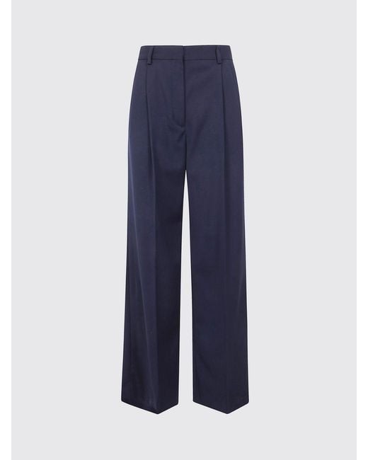 Filippa K Blue Wool Blend Tailored Trousers