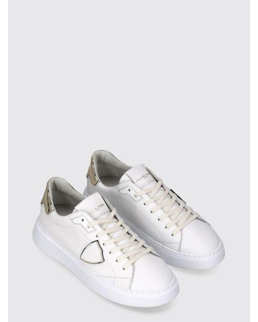 Philippe Model White Temple Leder-Sneakers