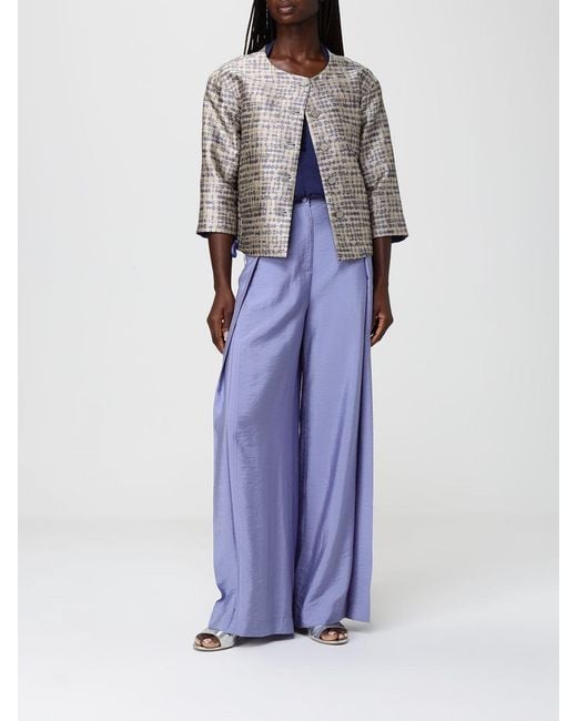 Emporio Armani Blue Viscose Top