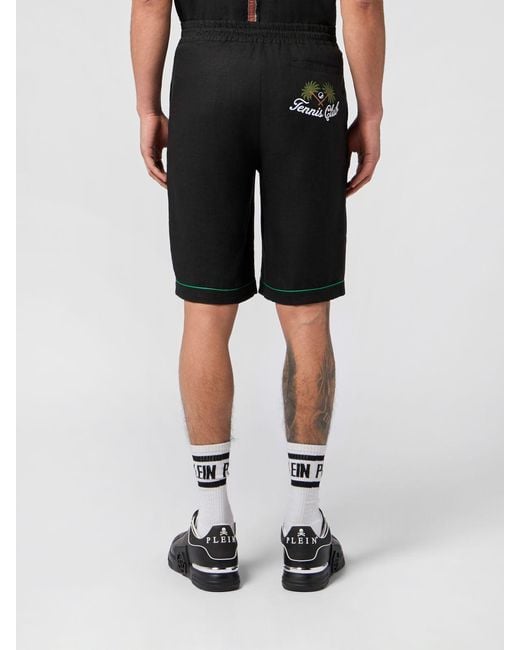 Philipp Plein Black Shorts for men
