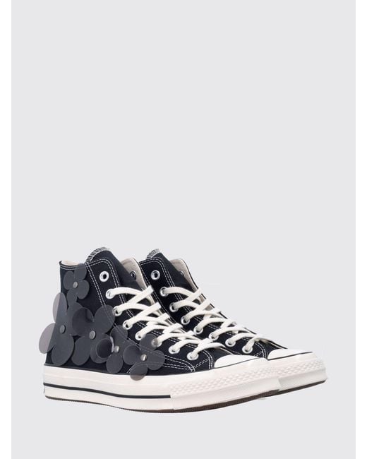 Converse White Chuck 70 3-D Flourish Canvas Sneakers With Applied Flowers