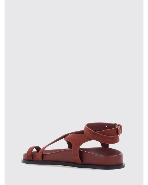A.Emery Red Heeled Sandal