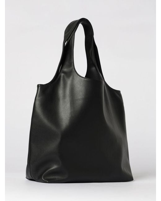 A.P.C. Black Ninon Faux Leather Tote Bag