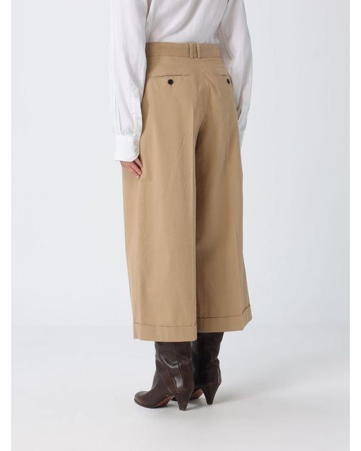 The Row Natural Cropped Cotton And Cashmere Trousers