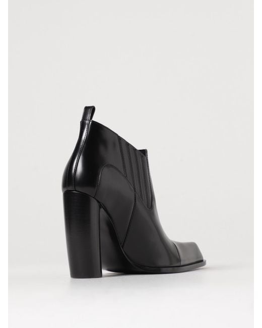 Off-White c/o Virgil Abloh Black Moon Beatle Shade Ankle Boots, 100% Leather
