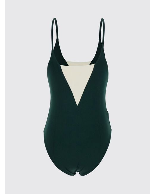 Eres Green Nylon One Piece Swimsuit