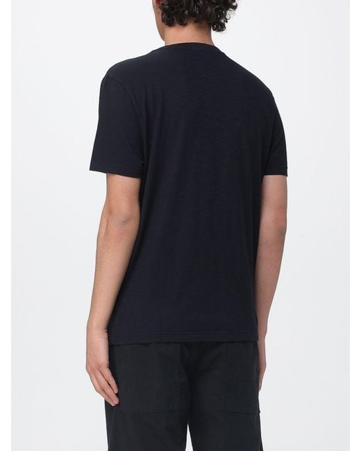 Dondup Black Cotton Crew Neck T-Shirt for men