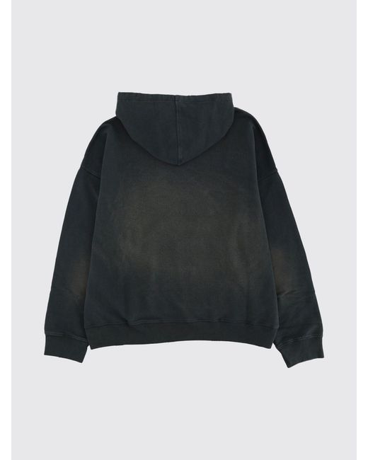 Golden Goose Deluxe Brand Gray Cotton Hooded Sweatshirt for men