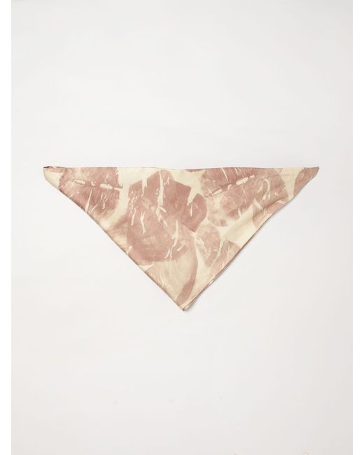Alysi Natural Floral Print Silk Scarf