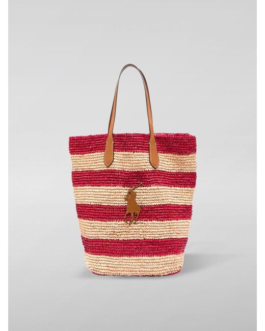 Polo Ralph Lauren Red Tote Bags