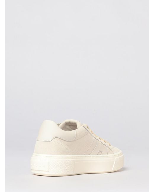 Hogan Natural Canvas Crosswind Sneakers