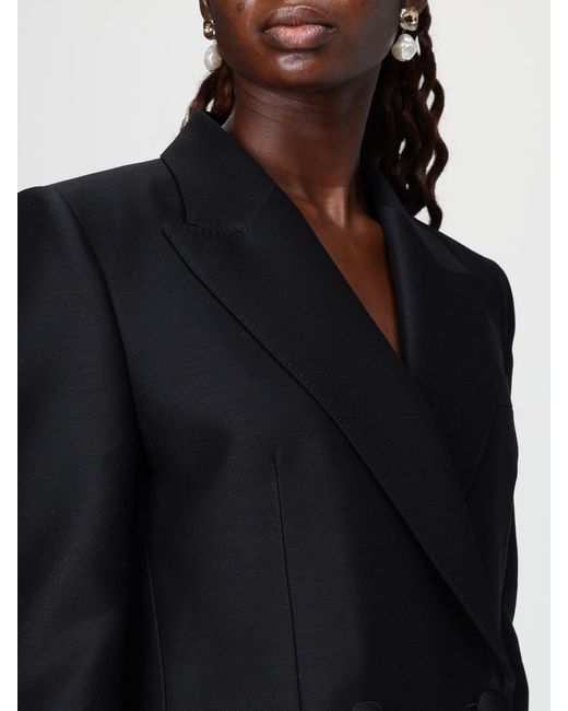 Dolce & Gabbana Blue Dolce &Amp Gabbana Double-Breasted Wool And Silk Blazer