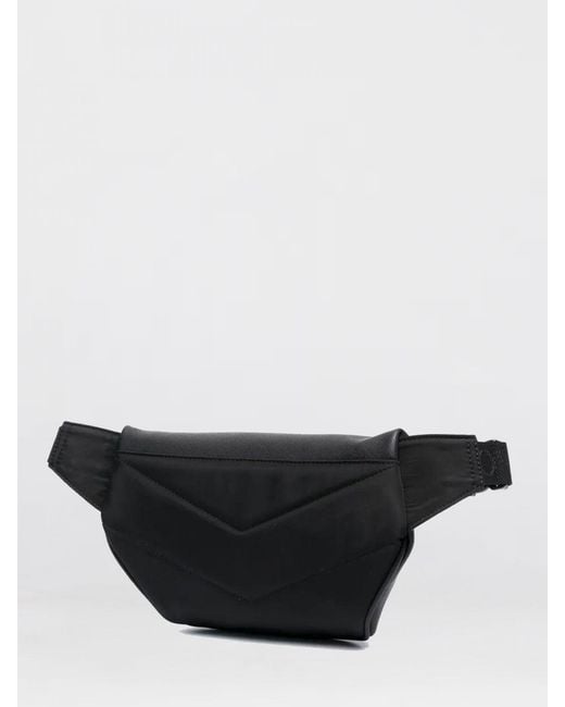 Emporio Armani Black Saffiano Synthetic Leather Belt Bag for men