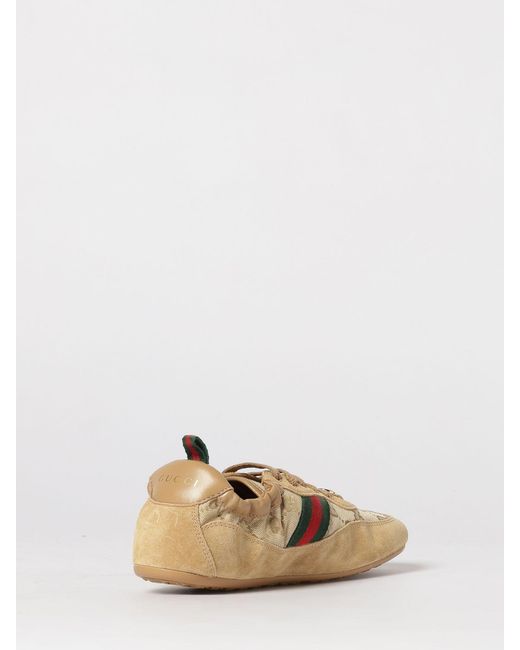 Gucci Natural Shift Suede Calfskin Sneakers for men