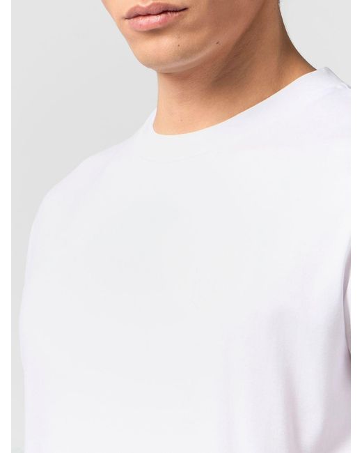 Billionaire White Basic Cotton T-Shirt for men