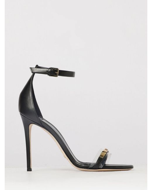 Elisabetta Franchi White Leather Sandals