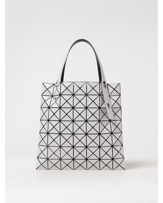 Borsa Lucent Bicolor di Issey Miyake in White