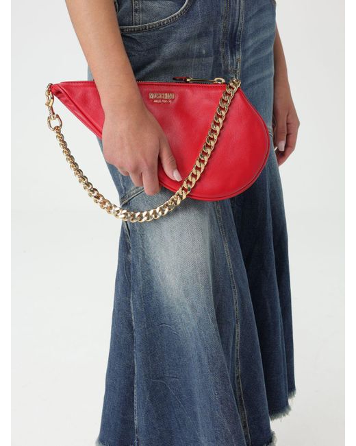 Moschino Couture Red Shoulder Bag
