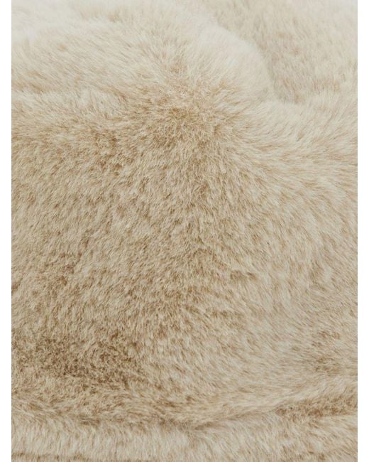 Apparis Natural Recycled Faux Fur Bucket Hat