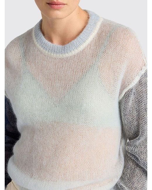 Momoní Natural MomonÌ Color-Block Mohair Wool Pullover