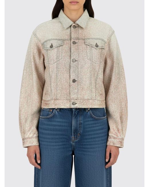 Haikure Blue Abstract Denim Jacket
