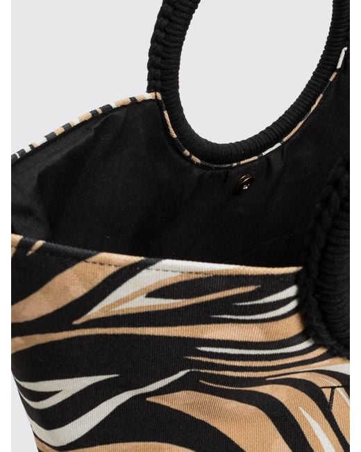 Twinset Multicolor Printed Twill Bag