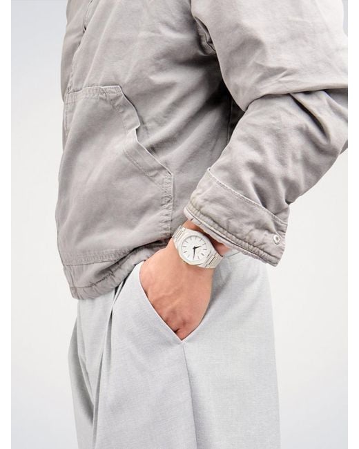 D1 Milano Gray Ultra Thin Watch for men