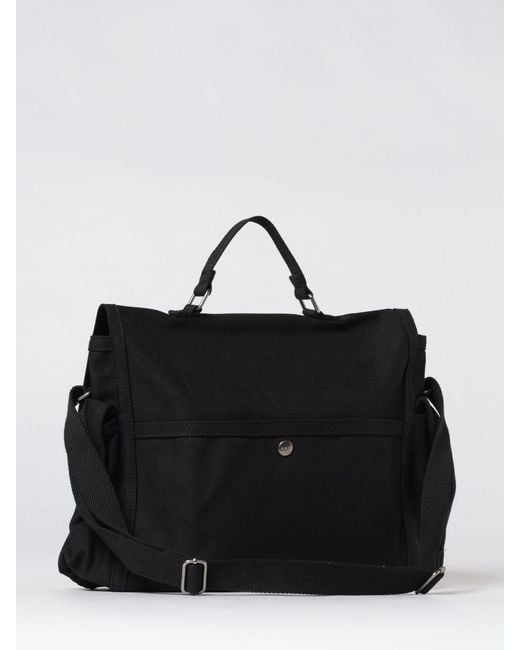 A.P.C. Black Recuperation Satchel Cotton Bag With Logo for men