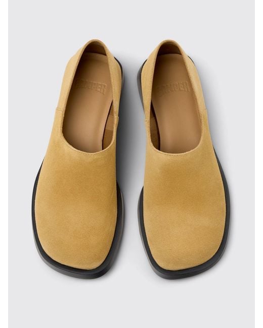 Camper White Suede Loafers