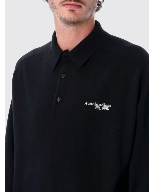 Acne Black Jumper for men