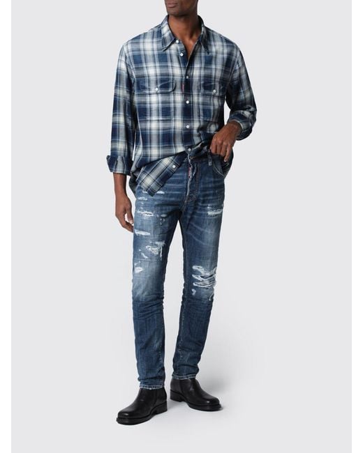 DSquared² Blue Cool Guy Slim Fit Jeans for men