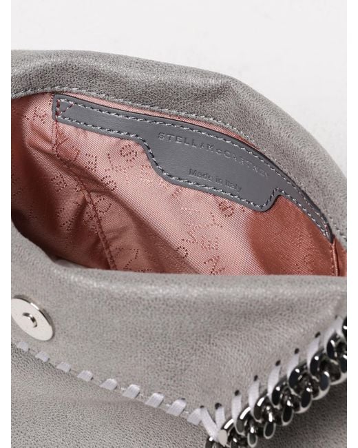 Stella McCartney Gray Falabella Crackle Suede Tote Bag