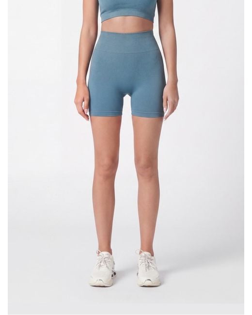 Philipp Plein Blue Technical Stretch Fabric Shorts