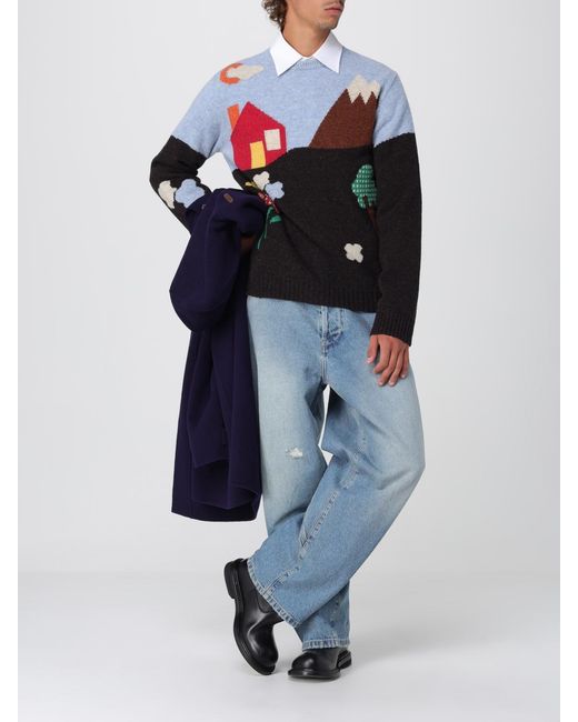 Moschino Couture Blue Coat for men