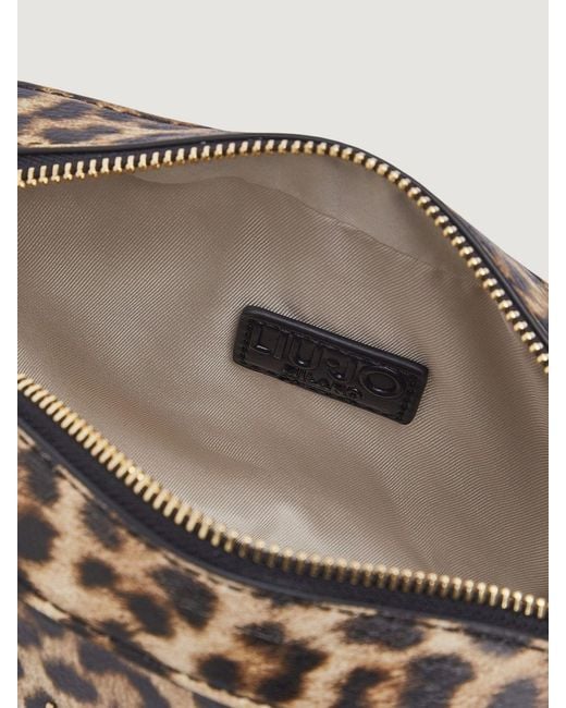 Liu Jo Natural Animal Print Synthetic Leather Bag