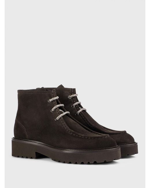 Doucal's Brown Suede Ankle Boots