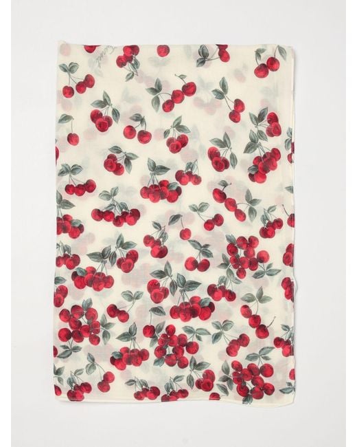 Twinset Red Printed Modal Blend Stole