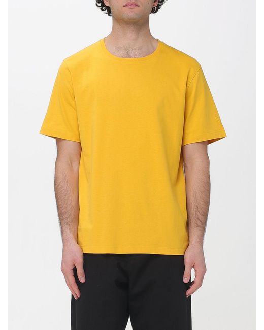 T-Shirt Basic di Laneus in Yellow da Uomo