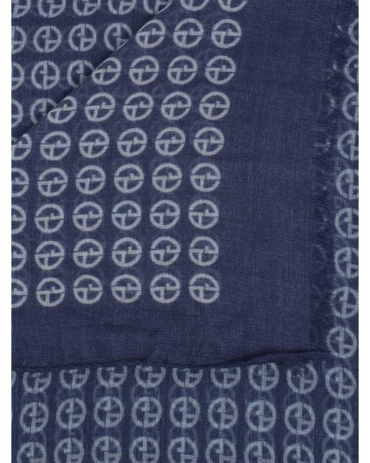 Sciarpa di Giorgio Armani in Blue da Uomo