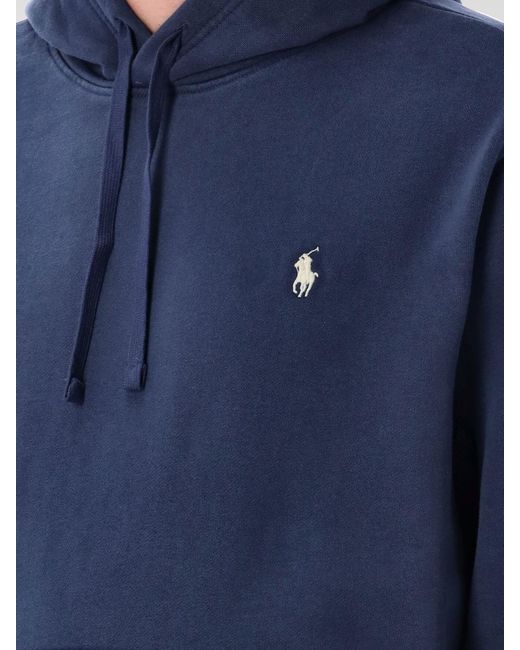 Polo Ralph Lauren Blue Mini Logo Hoodie for men